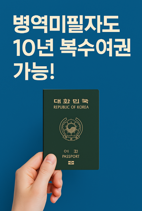 병역미필자 여권제도 변경 안내 이미지