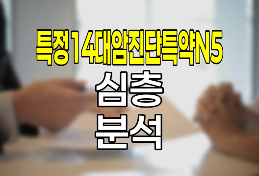 삼성생명 경증간편 플러스원 건강보험 특정14대암진단특약N5 심층 분석