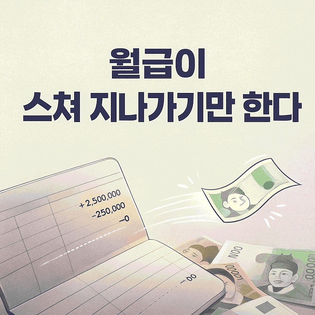 월급이 스쳐 지나가기만 한다