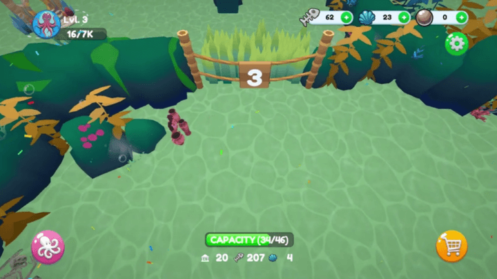 문어키우기-무료게임-종료-화면