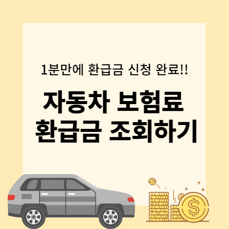 자동차 보험료 환급금 조회 썸네일