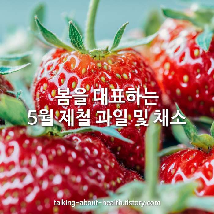 봄을 대표하는 5월 제철 과일 및 채소