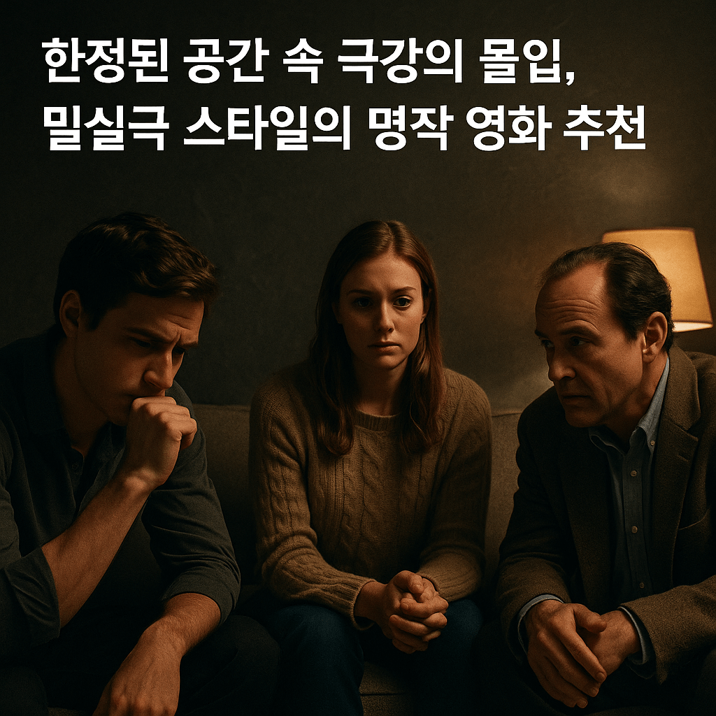 한정된 공간 속 극강의 몰입, 밀실극 스타일의 명작 영화 추천