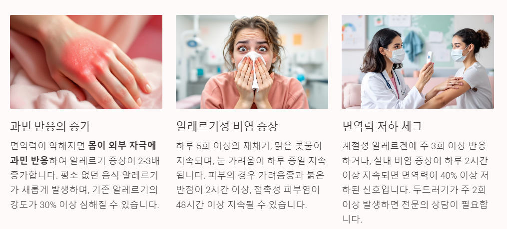 알레르기 잦은 염증
