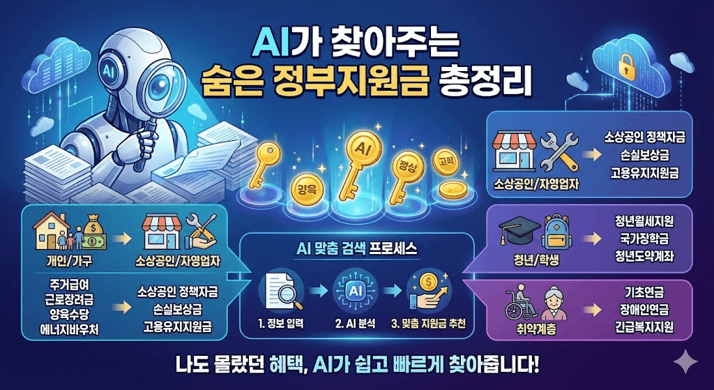 AI가 찾아주는 숨은 정부지원금 총정리