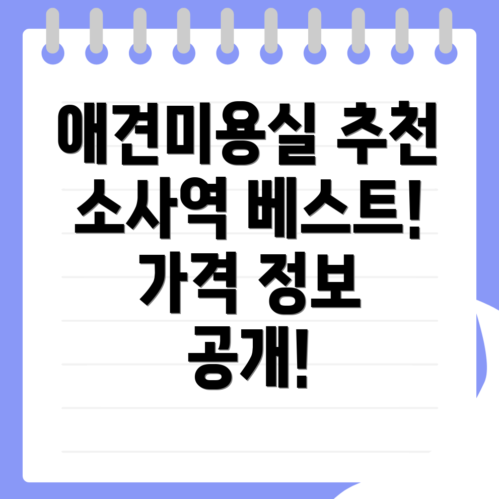소사역 애견미용실
