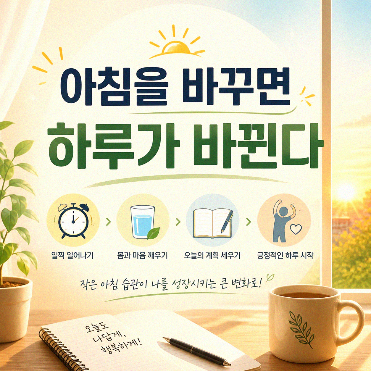 나만의 건강 루틴 만들기, 하루 에너지가 달라지는 이유