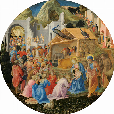 경배드리는 동방박사 사진