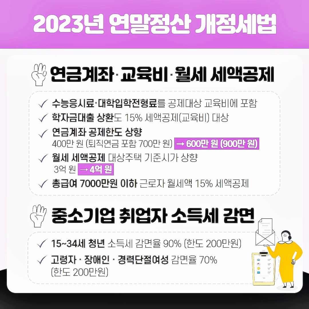 2023년-연말정산-달라지는 점-5가지