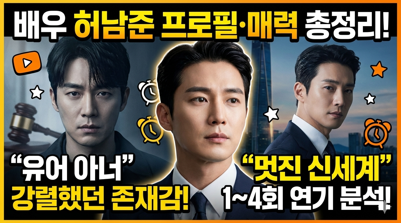 화제의 드라마 멋진 신세계에서 열연 중인 배우 허남준의 프로필 정보와 1~4회 명장면 연기 분석 이미지