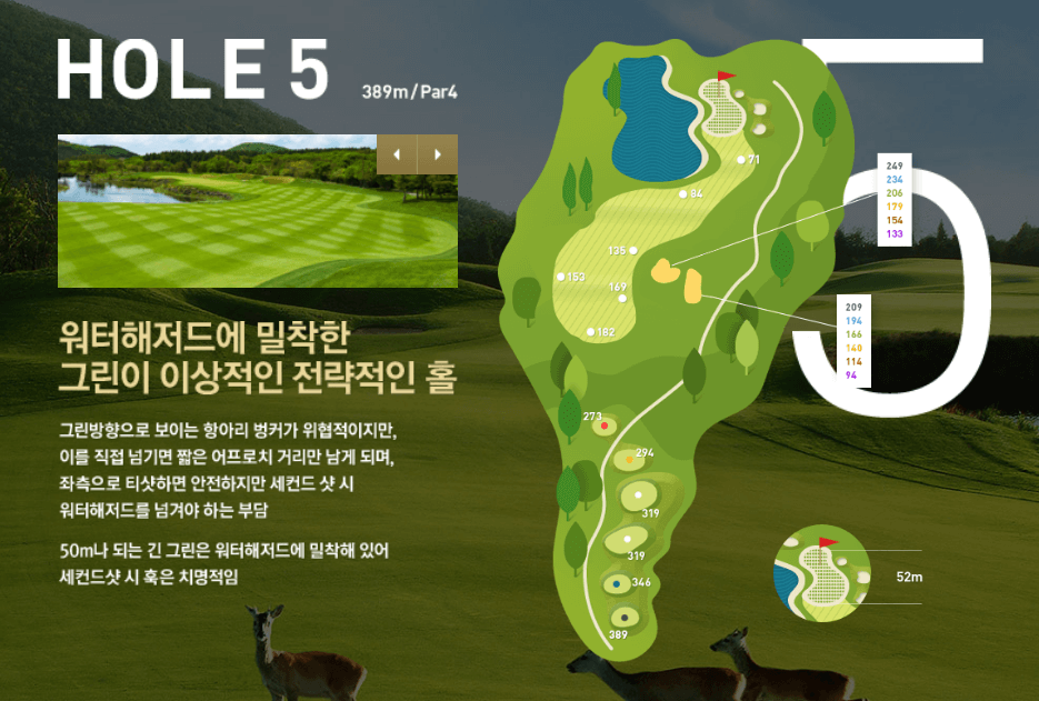 나인브릿지 CC의 코스 공략도 05