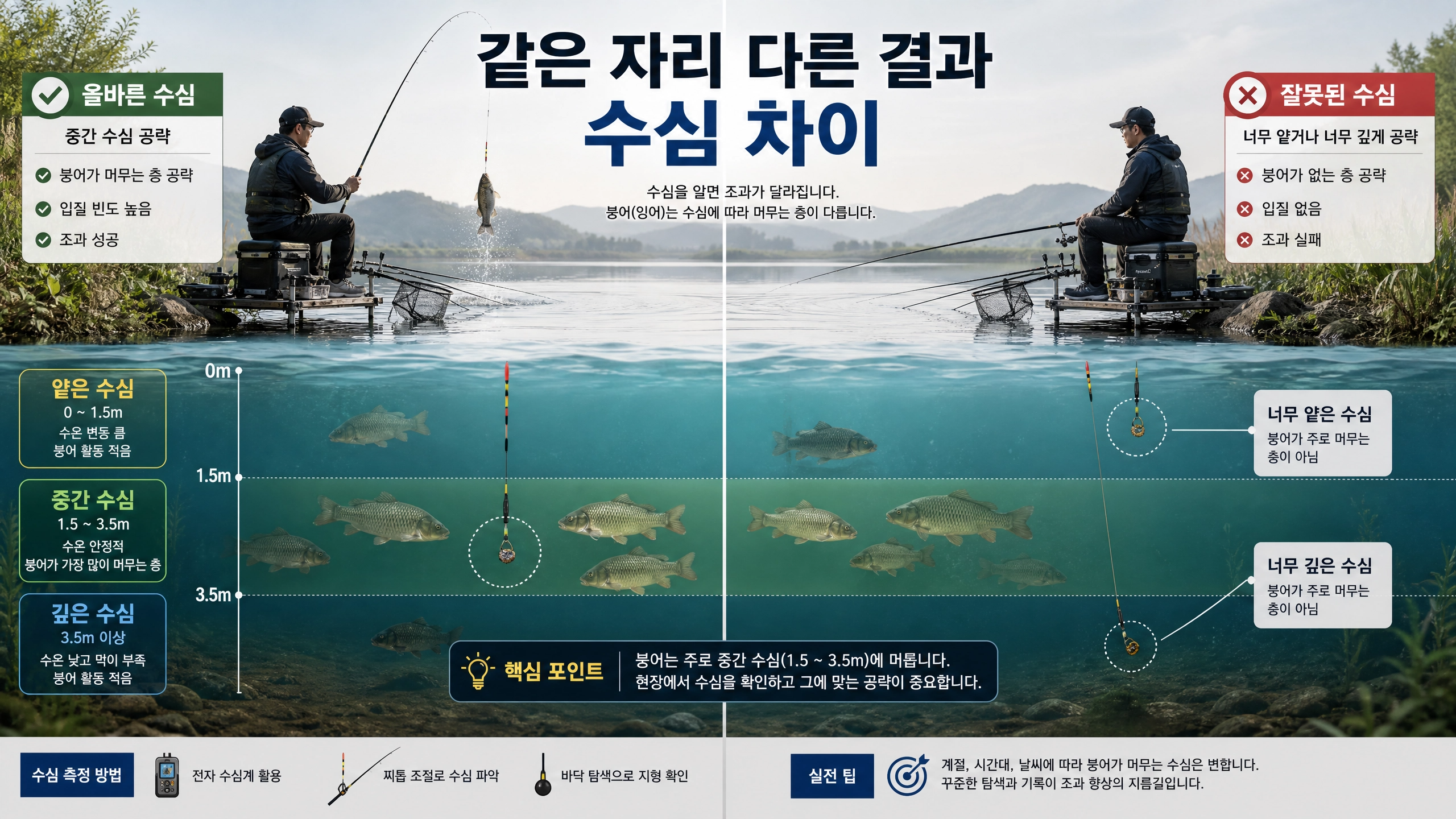 수심에따른차이