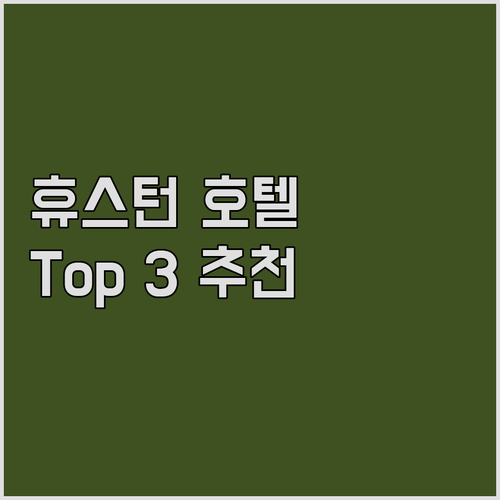 휴스턴 인기 호텔 Top 3 추천 완..