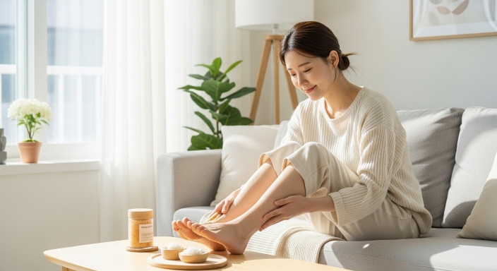 청결한 발 관리 습관 강조