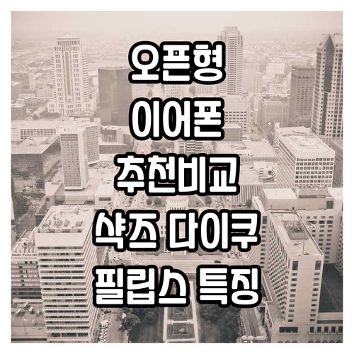 오픈형 이어폰 추천 및 비교 샥즈, ..