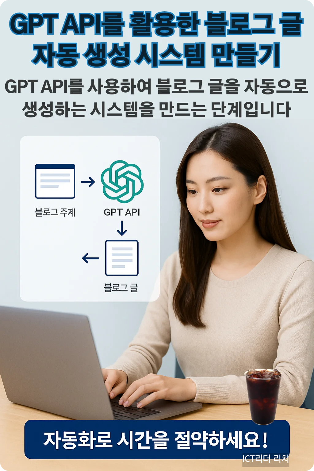 GPT API 블로그 글 자동 생성 인포그래픽, 여성전문가 모델