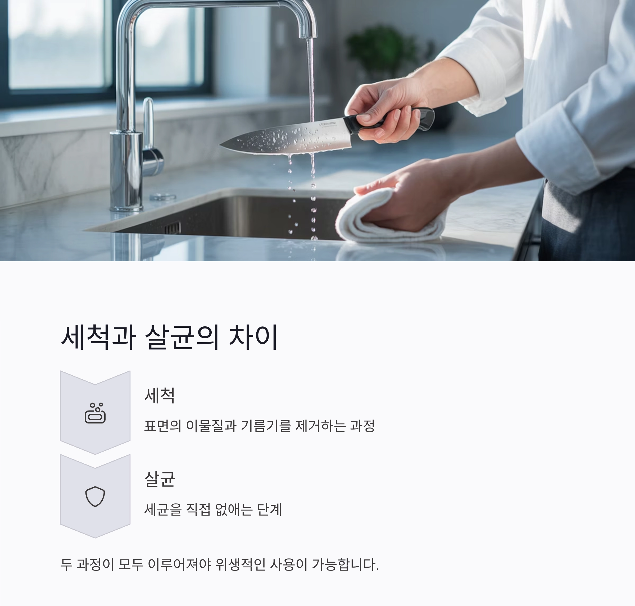 주방 위생의 첫걸음, 칼과 도마 살균의 모든 것