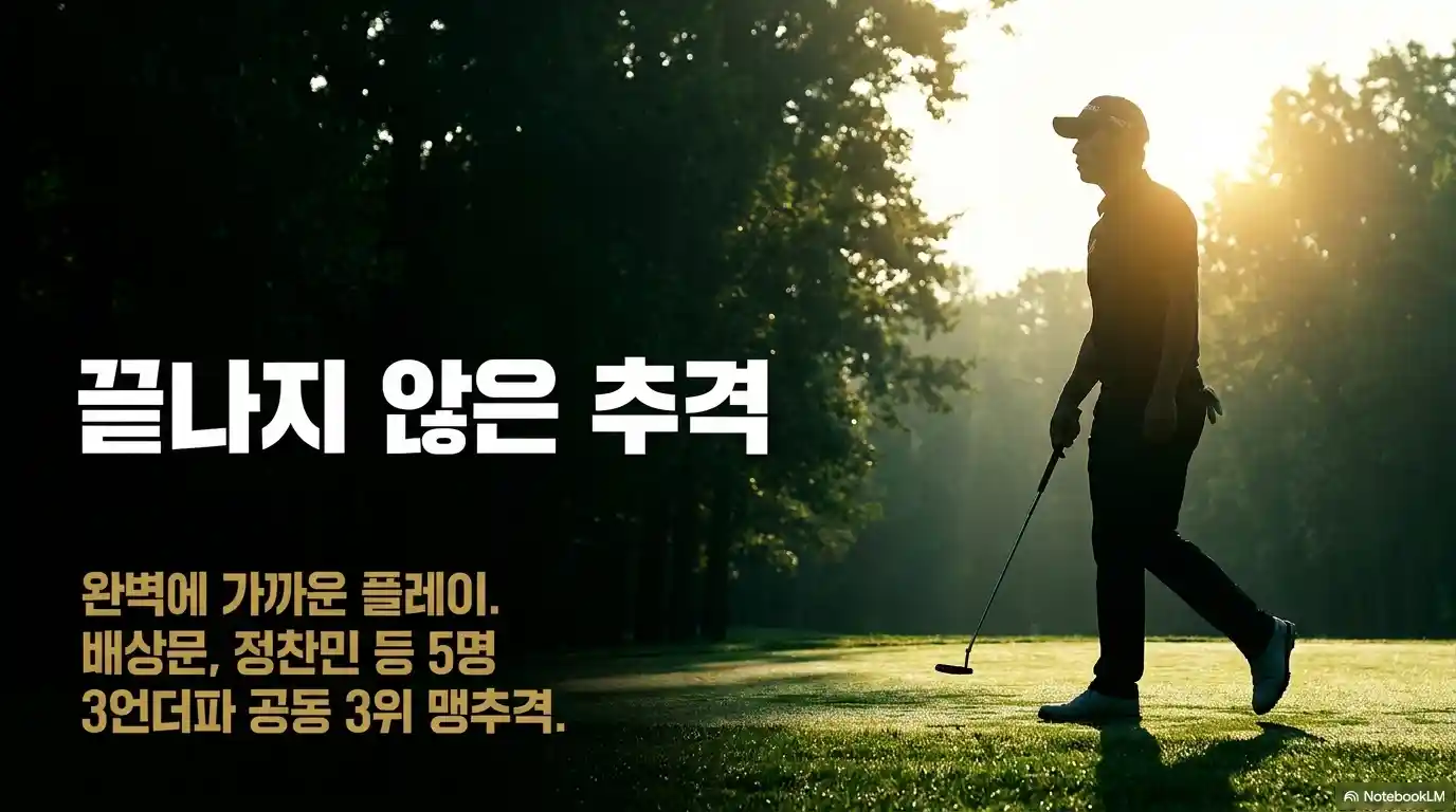 코오롱 한국오픈 완벽한 플레이 배상문 정찬민 등 맹추격