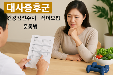 대사증후군 (건강검진수치, 식이요법, 운동법)