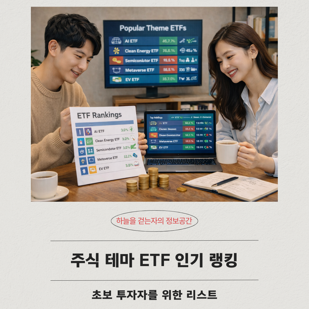 주식 테마 ETF 인기 랭킹 ❘ 초보 투자자를 위한 리스트
