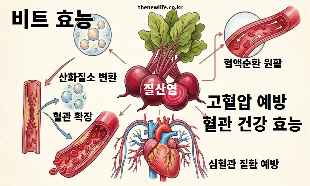 비트 효능 고혈압 예방 혈관 건강