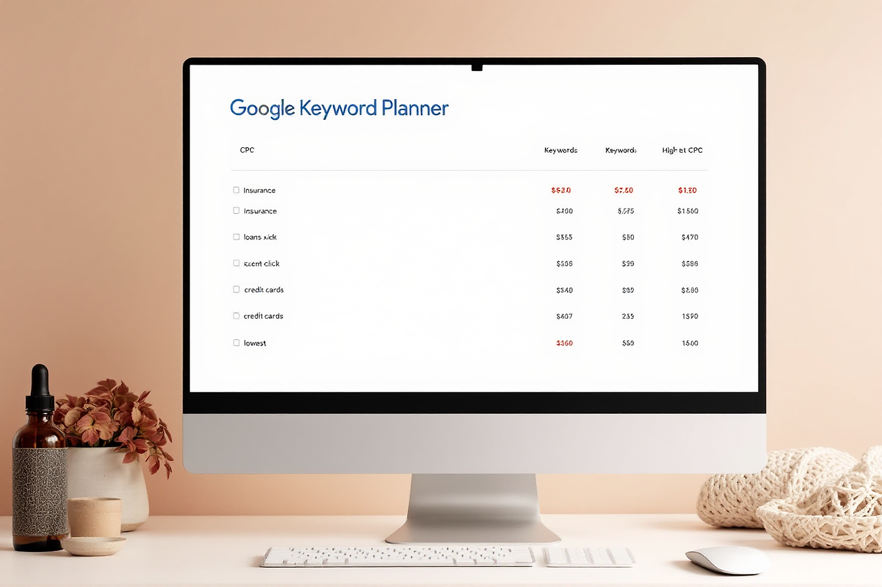 구글 키워드 플레너 창