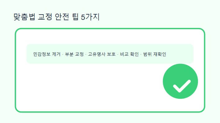 ChatGPT로 맞춤법 고치기