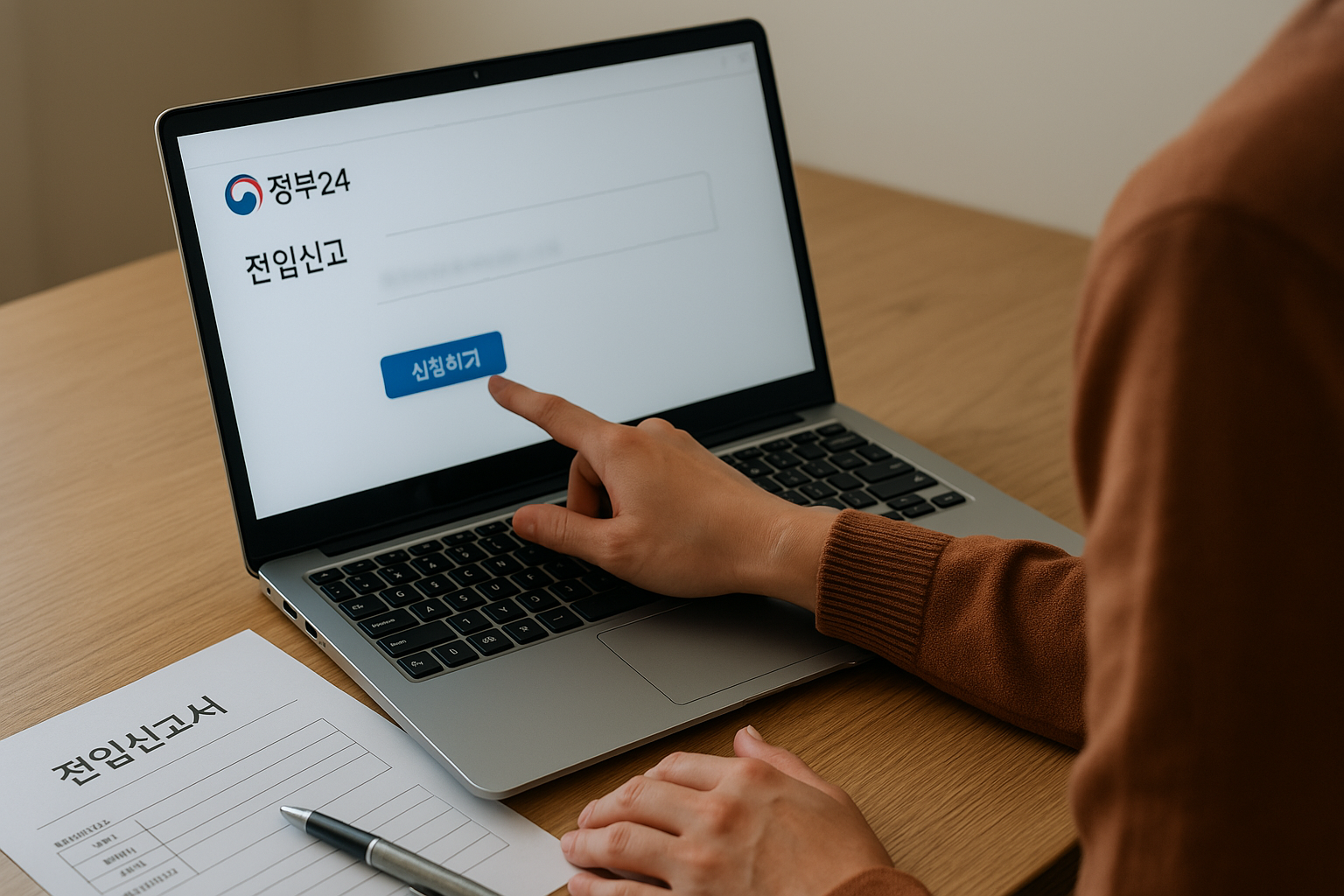 전입신고 신고 관련 사진