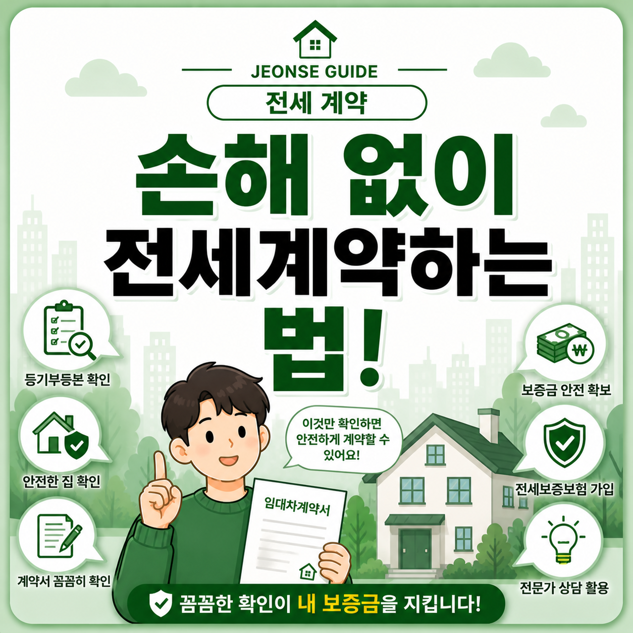 손해 없이 전세계약하는 법 계약 전 필수 확인 사항 안내
