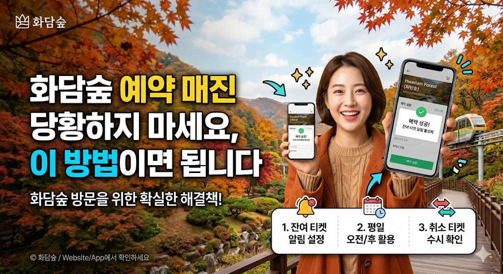 화담숲 예약 매진 당황하지 마세요