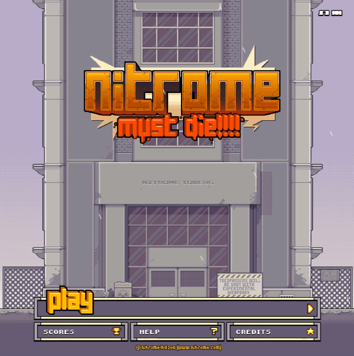 니트롬-머스트-다이-플래시게임-메인-화면