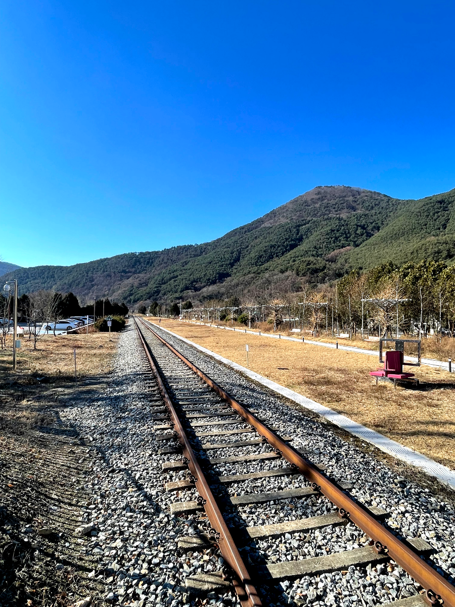 추운 겨울 정선 2박3일 여행 가볼만한 곳 03 - 나전역카페
