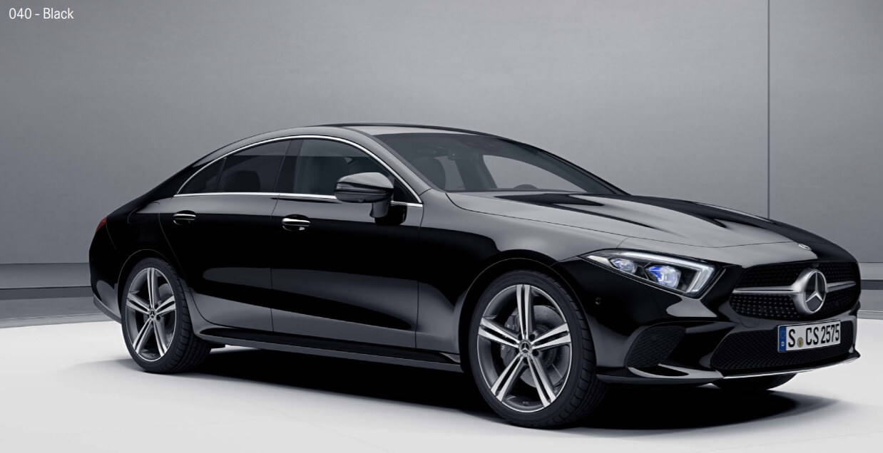 Black(색상 코드 : 040) 벤츠 CLS Coupe - Black(색상 코드 : 040)