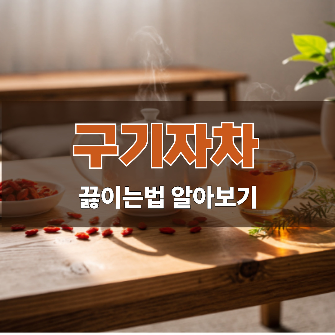 구기자차 끓이는법 알아보기