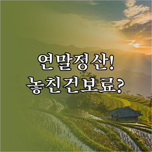 연말정산 놓친 건강보험료 The건강보..