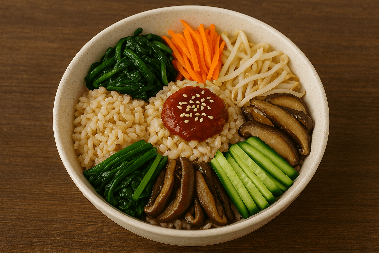 현미 채소 비빔밥 - 사진