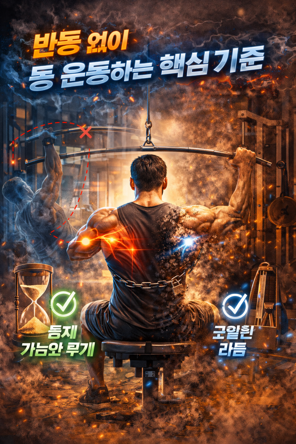 반동 없이 등 운동하는 핵심 기준 (이 3개다)