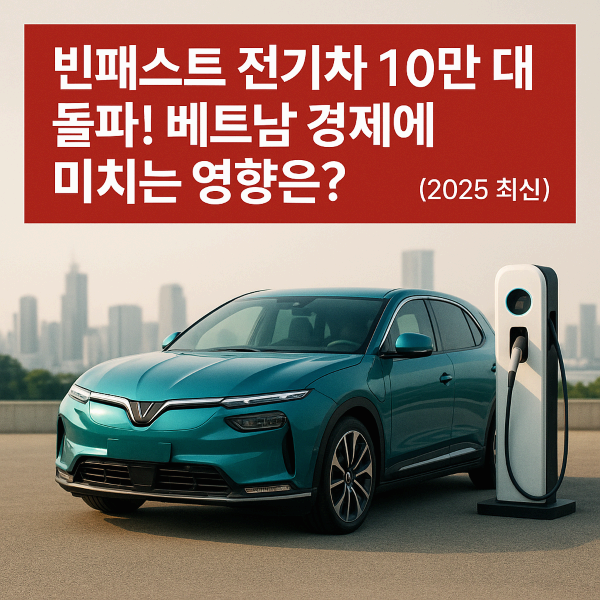 빈패스트 전기차 10만 대 돌파! 베트남 경제에 미치는 영향은? (2025 최신)