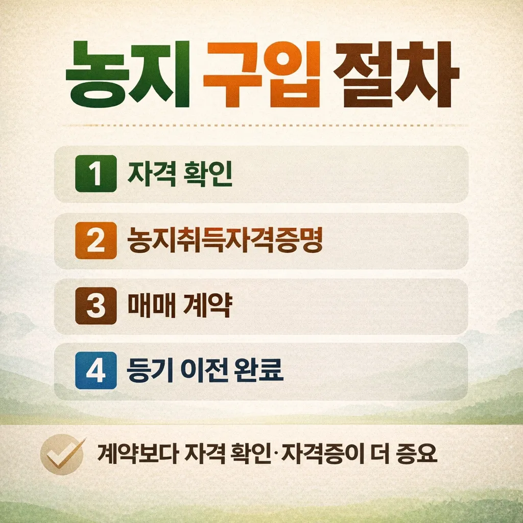 농지 구입 절차 정리 썸네일