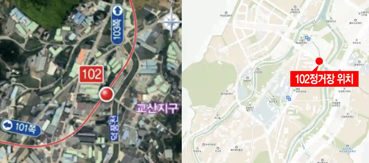 하남송파선-102정거장위치-빨간색