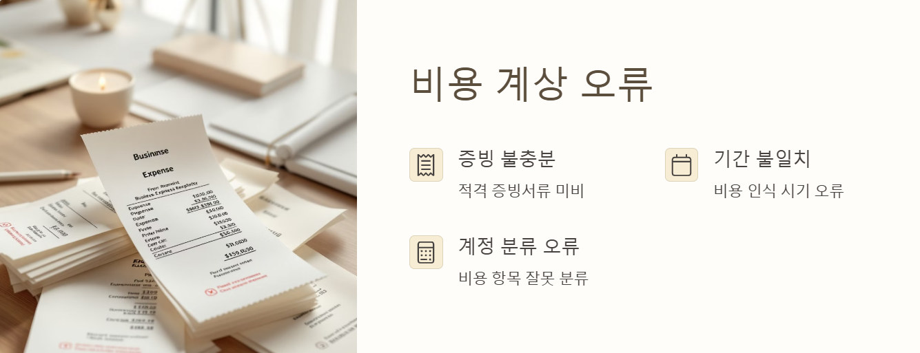 비용 계상 오류