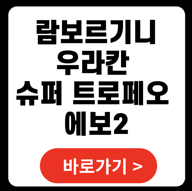 람보르기니 우리칸 슈퍼 트로페오 에보2 놓치면 후회! 2025 (+ 기술부터 대회 구조까지)
