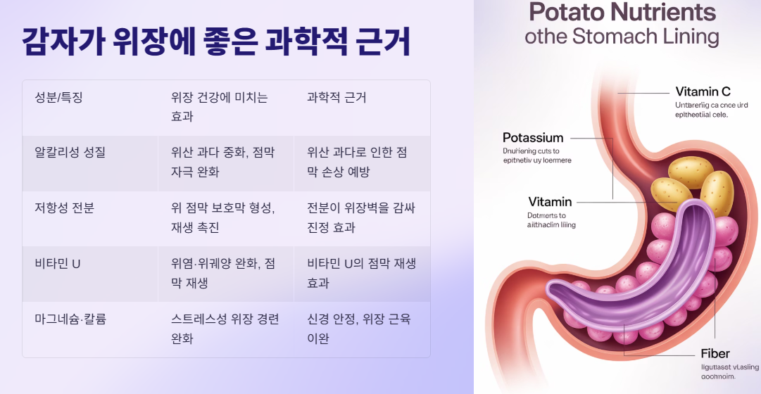 감자가 위장에 좋은 과학적 근거