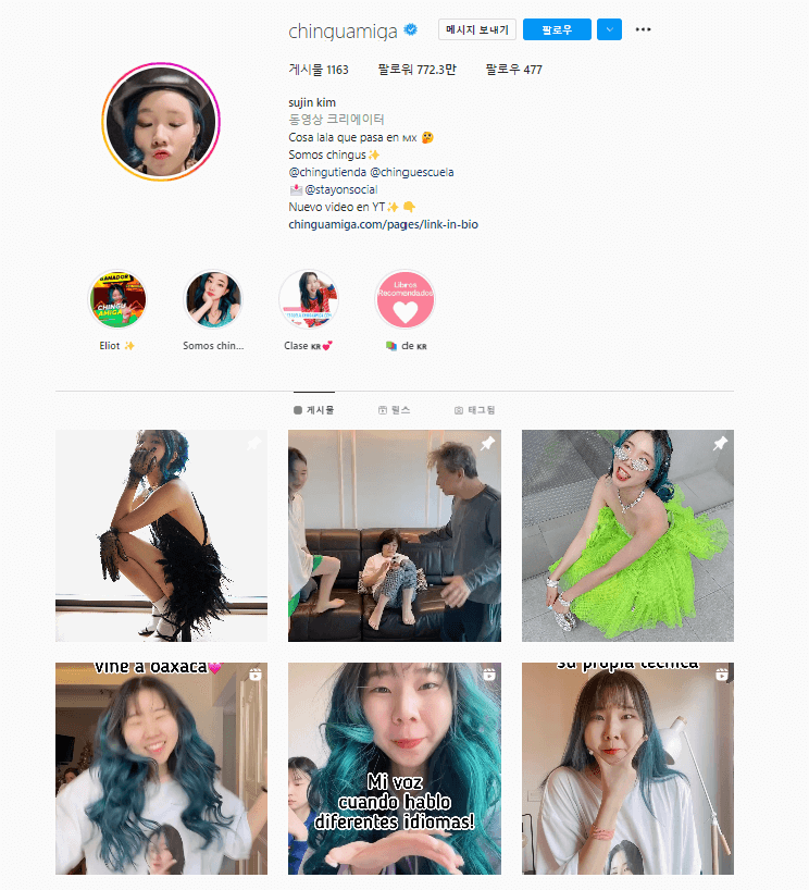 Chingu Amiga 인스타그램