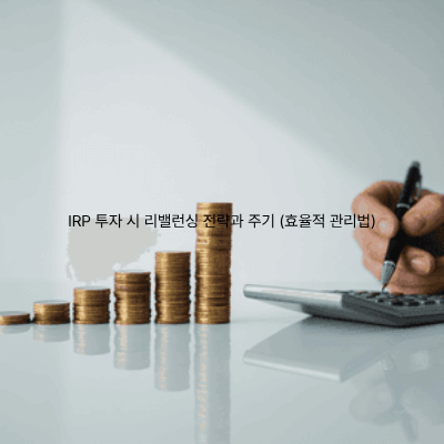 11. IRP 투자 시 리밸런싱 전략과 주기 (효율적 관리법)