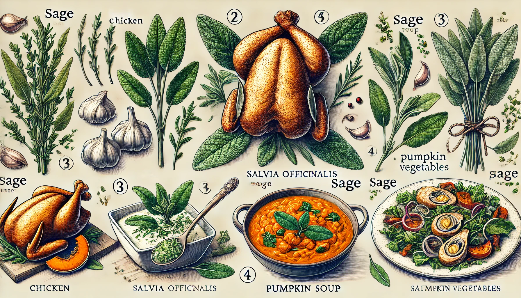 요리에서의 세이지 사용법