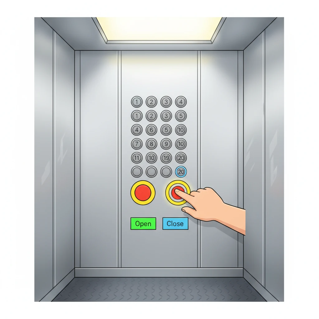 엘리베이터 비상 호출 버튼 설치 높이..