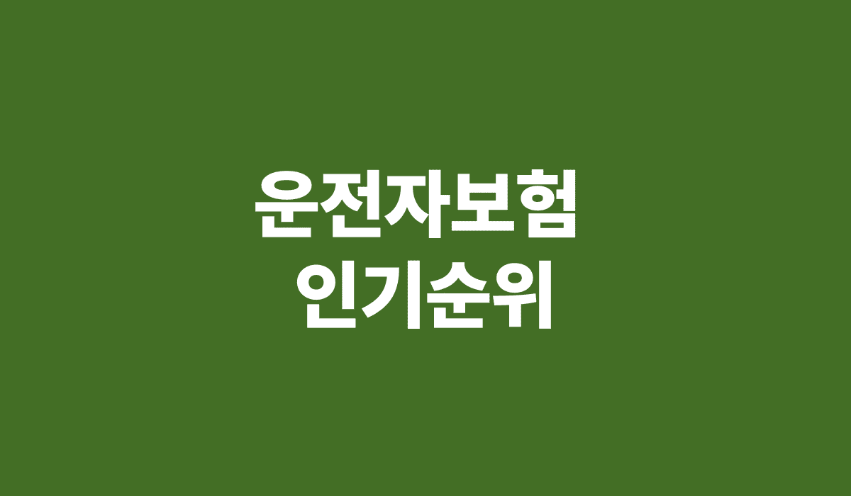 운전자보험_인기순위_썸네일