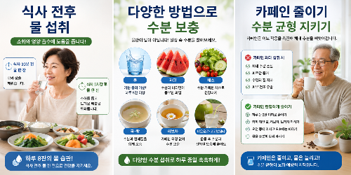 운동 전후에는 수분 보충하기