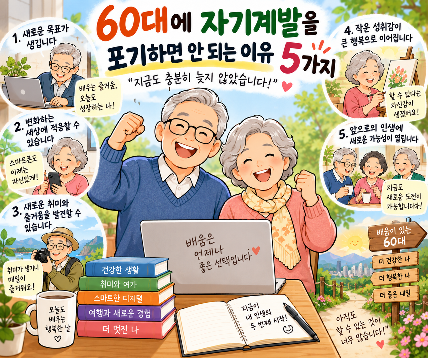 배움으로 빛나는 60대의 새로운 시작